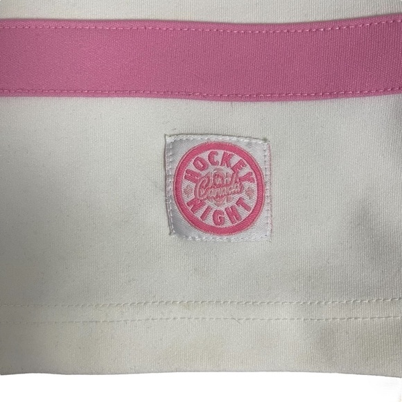 Guc Vintage CBC Hockey Night In Canada jersey, pink and white, size Youth Large - Picture 13 of 14